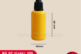 Bottle 90 ML with Tamper Evident Cap and Controlled Dropper Tip Plug