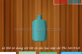 Bottle 100 ML with Flip Top Cap, Lotion Pump, Fine Mist Sprayer